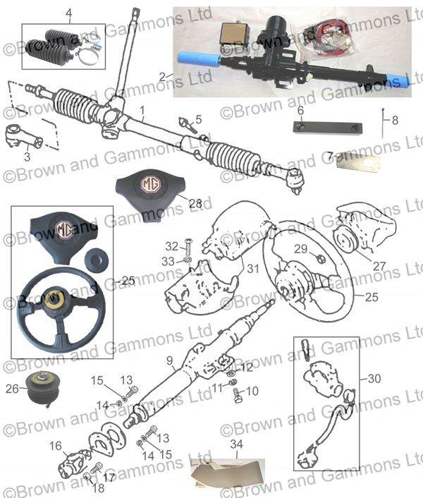 Image for Steering Rack Column Wheel